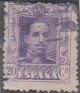 Spain 1922 Alfonso XIII 20 CTS Violet Edifil 316. 316 u. Uploaded by susofe